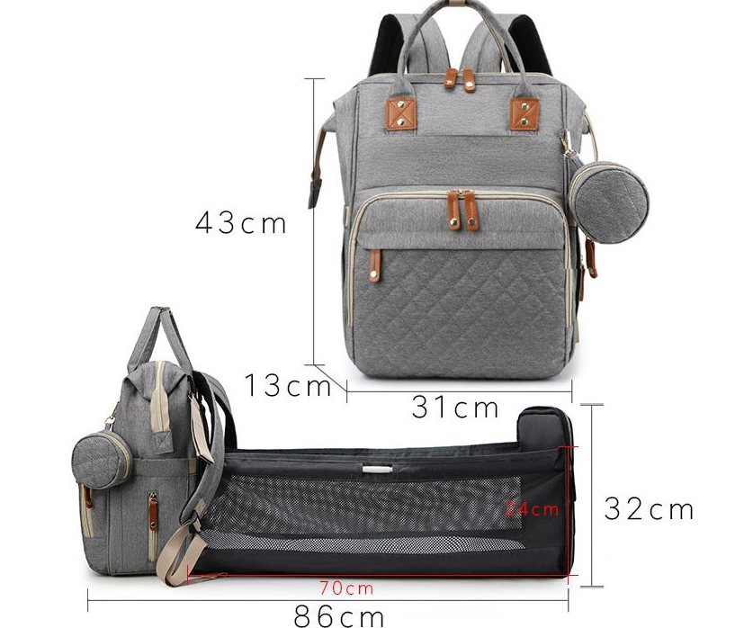 Multi-functional baby diaper bag & Bed_2