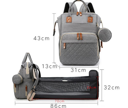 Multi-functional baby diaper bag & Bed_2